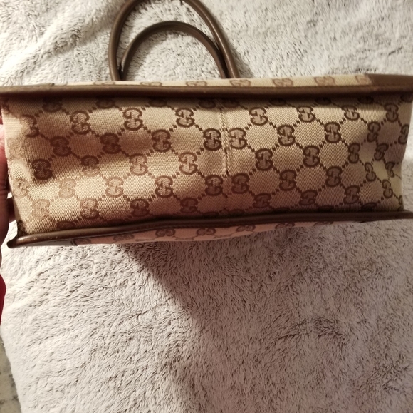 GUCCI BROWN GG CANVAS TOTE - Picture 5 of 6